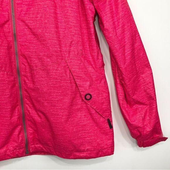 Pulse Bright Pink Waterproof Detach Hood Vented Winter Ski Performance Jacket - Picture 6 of 16